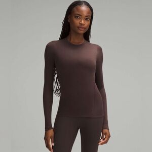 Lululemon Wundermost Espresso Long Sleeve Top